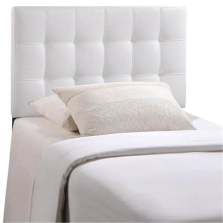 EAST END IMPORTS Lily Twin Vinyl Headboard- White MOD-5149-WHI